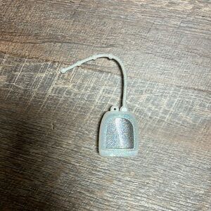 Bath & Body Works Pocketbac Hand Sanitizer Holder White Silver Sparkles